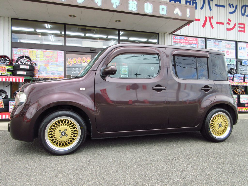 キュー キューブにエンケイ92取り付けました | 山口でタイヤのことなら