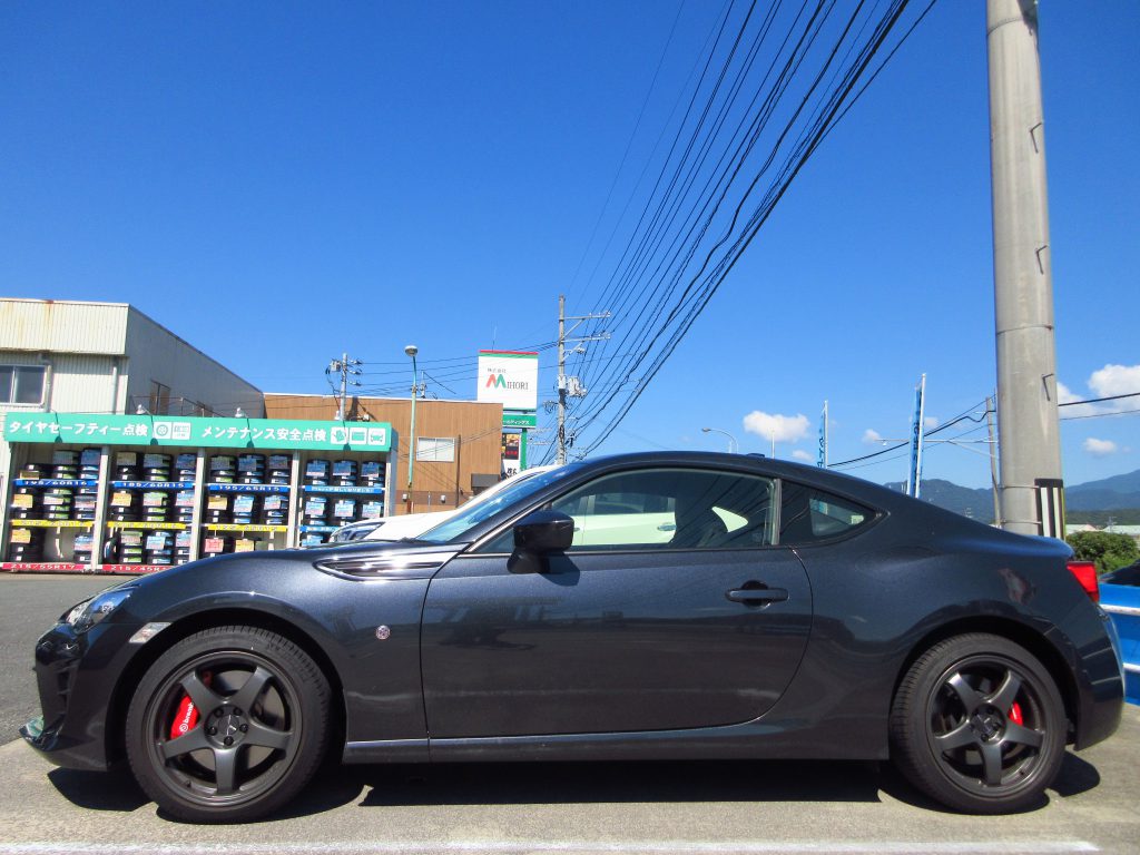 86にTEINフレックスZ取り付けました | 山口でタイヤのことなら